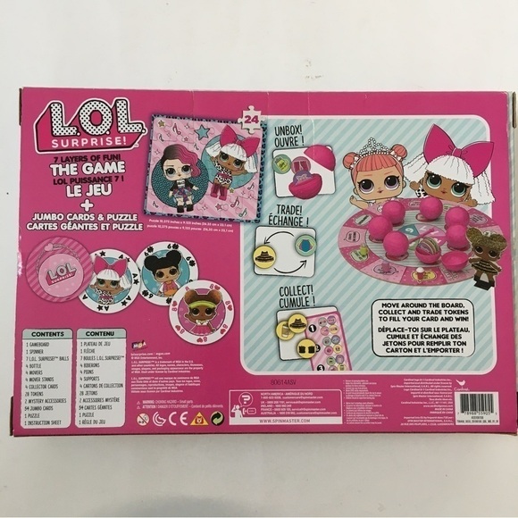 L.O.L. Surprise 7 Layers of Fun Game Jumbo Cards & Puzzle - Picture 2 of 14